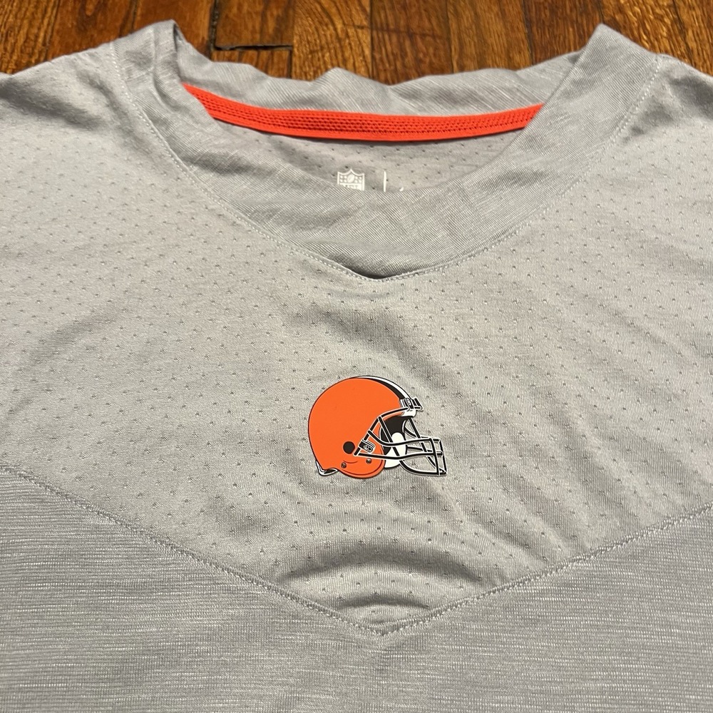 Nike On Field NFL Dri Fit T Shirt Cleveland Browns Gray Size XL - Picture 3 of 10